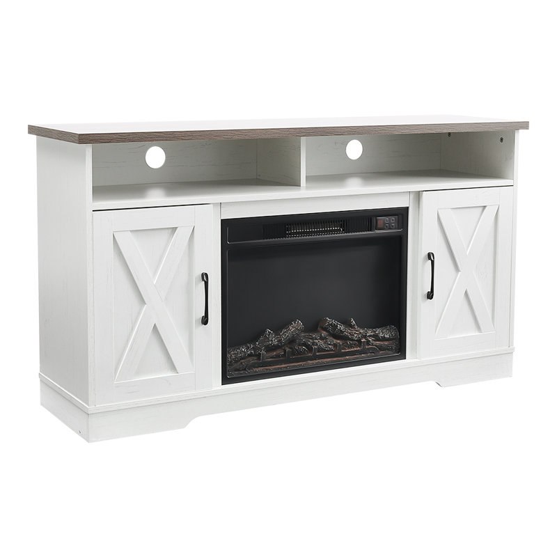 Latitude Run 138cm W Electric Fireplace