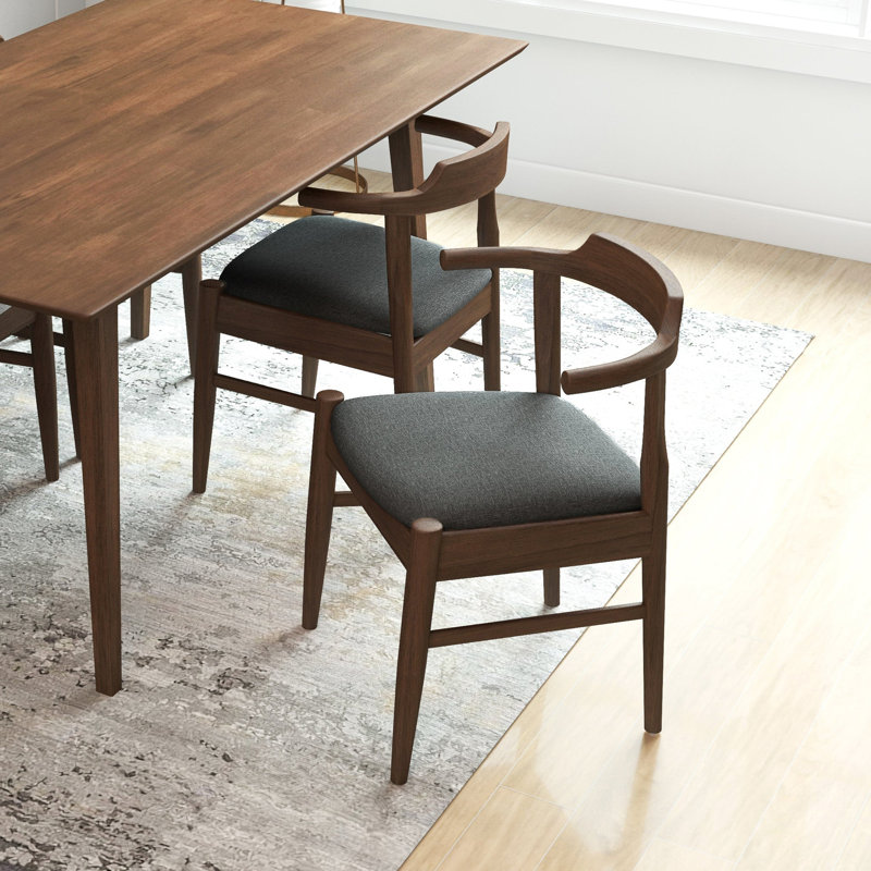 Chaise de salle à manger en tissu Daisy (ensemble de 2)
