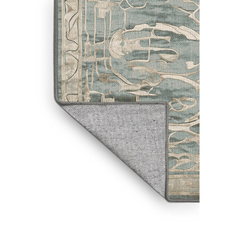 Tapis brun lavable à la machine, Rectangulaire 3 pi x 5 pi
