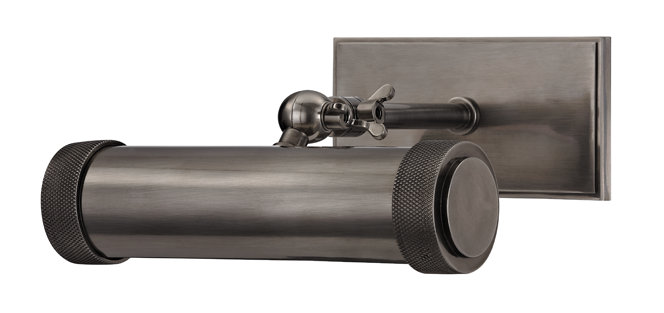 Ridgewood 1 Light Wall Picture Light, Historic Nickel