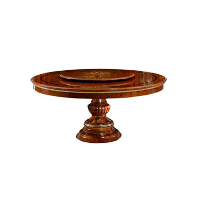 Round Solid Wood Dining Table