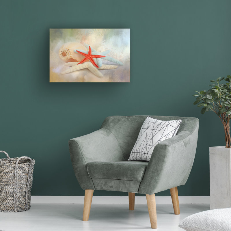 Art mural sur toile tendue - "Dons de la mer" par Jai Johnson pour décoration de salon, de chambre à coucher ou de bureau - 16 x 24