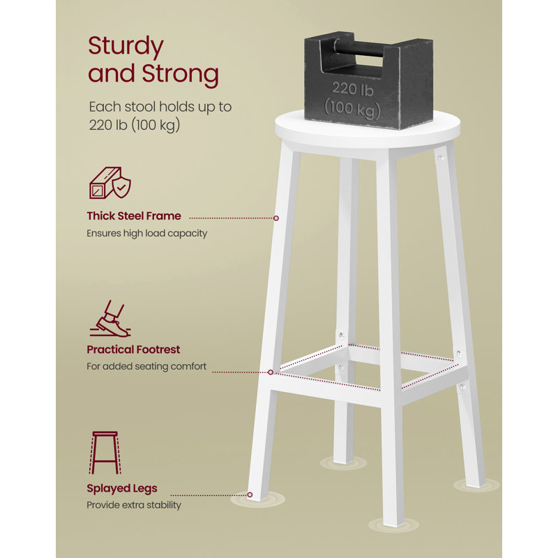 Counter Stool with Metal Frame