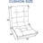 2-Piece High Back Patio Chair Cushion with Button Tufting Design (cushion only)-1301889844