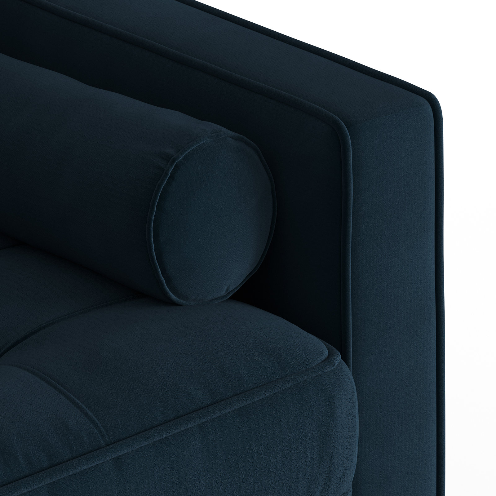 Pritchett Upholstered Armchair, Ink Blue Performance Velvet