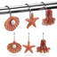 Crochet en plastique pour rideau de douche