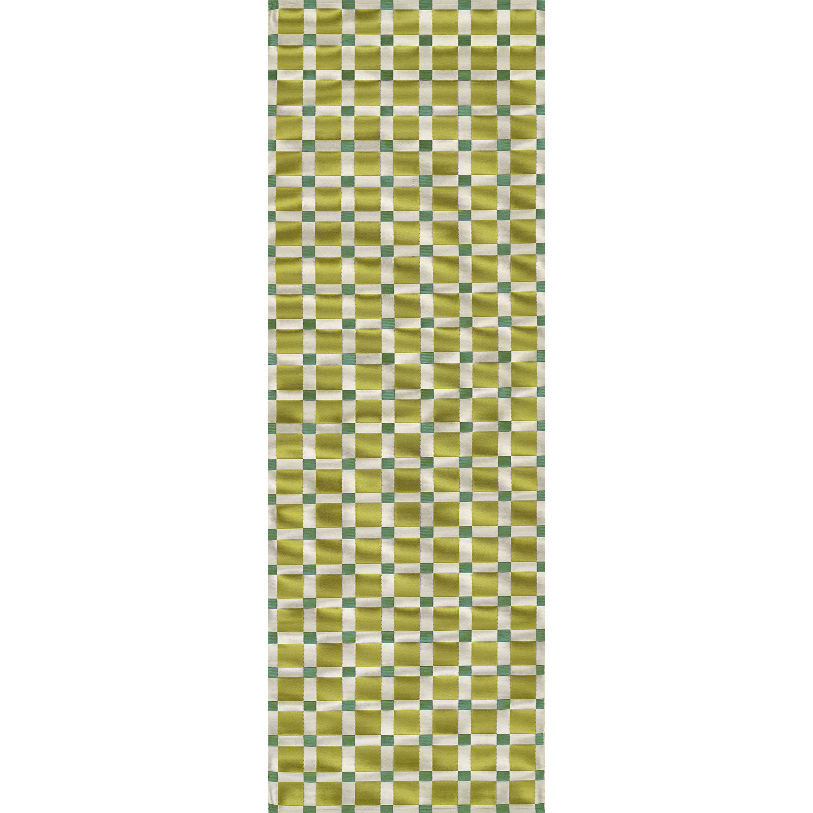 Icon Green Geometric Outdoor Rug, Runner 2'8" x 10'