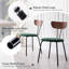 Chaises de salle à manger empilables, petite chaise de cuisine en tissu avec dossier en bois massif pour appartement, salon, chambre à coucher-1584356698
