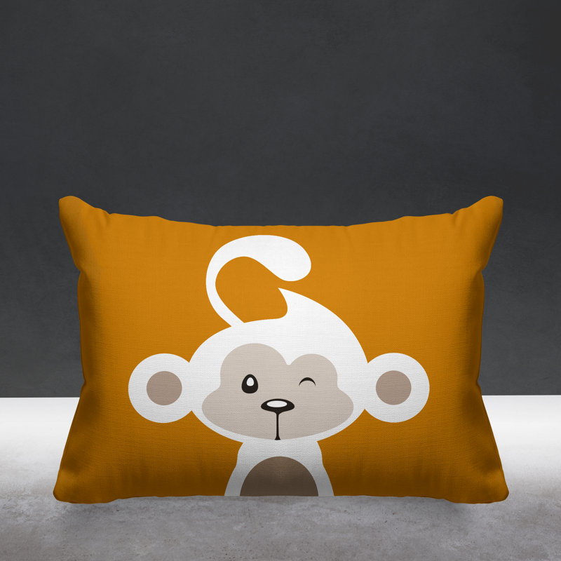 Coussin intérieur Ollie, Mandarine, 14 po x 20 po, Rectangle