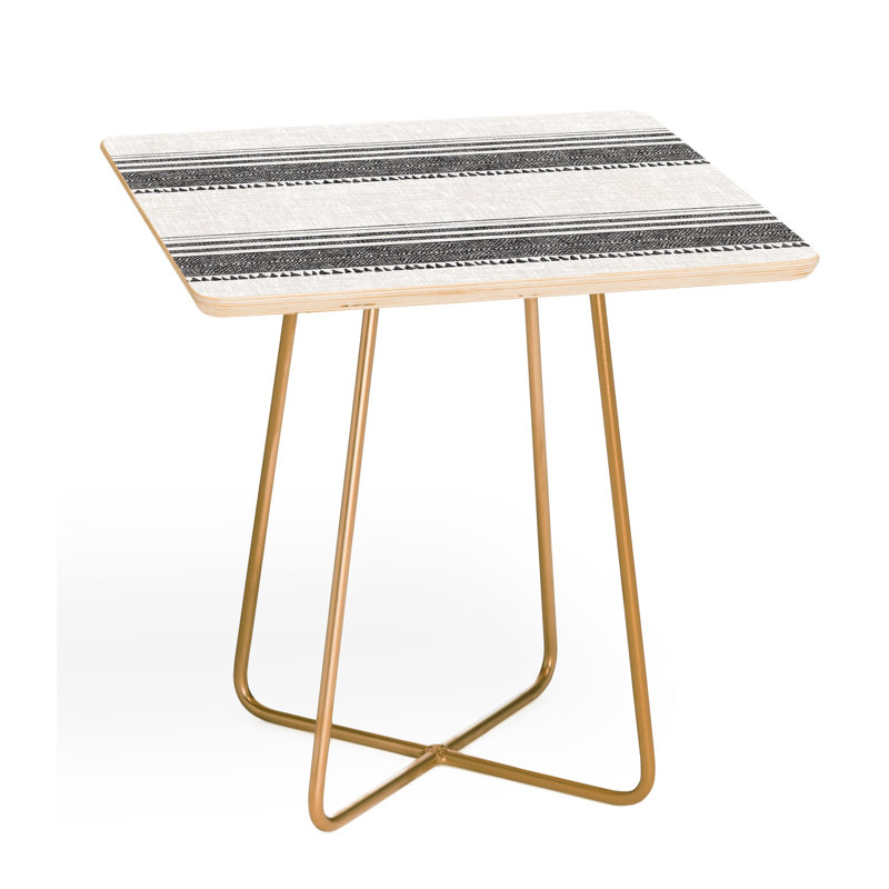 Table de bout carrée Bendte Holli Zollinger, Blanc / gris