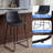 Modern Faux Leather Counter Stool With Low Back Sled Base Footrest-1530381981-1530381980