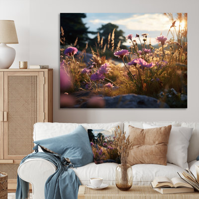 " Purple Wildflowers Field "