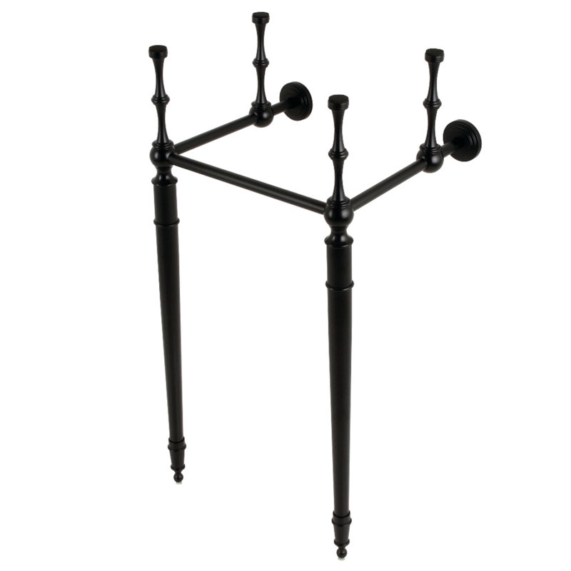 Kingston Brass Fauceture Brass Console Sink Legs, Matte Black