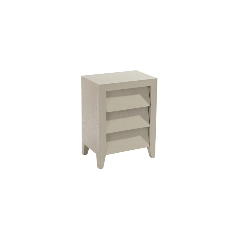 Adila 45cm W Manufactured Wood Bedside Table, Ceramic Grey