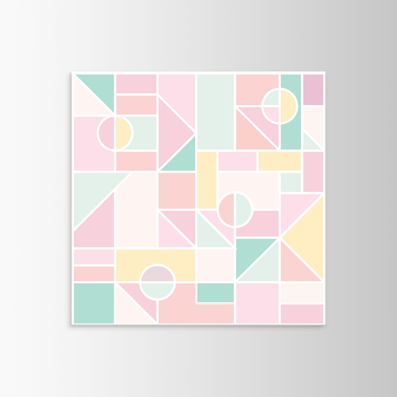 «Abstract Reflections of Spring» par Stefanie Bales - impression, Toile tendue, H 30 po x l 30 po x P 1,5 po