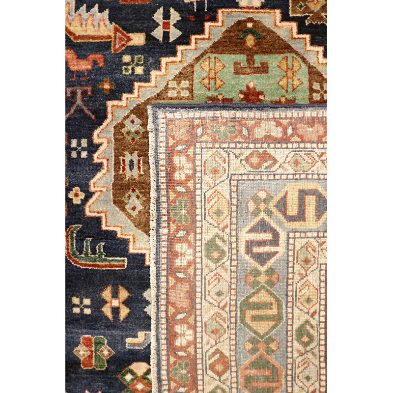 Serapi Handmade Wool Floral Area Rug