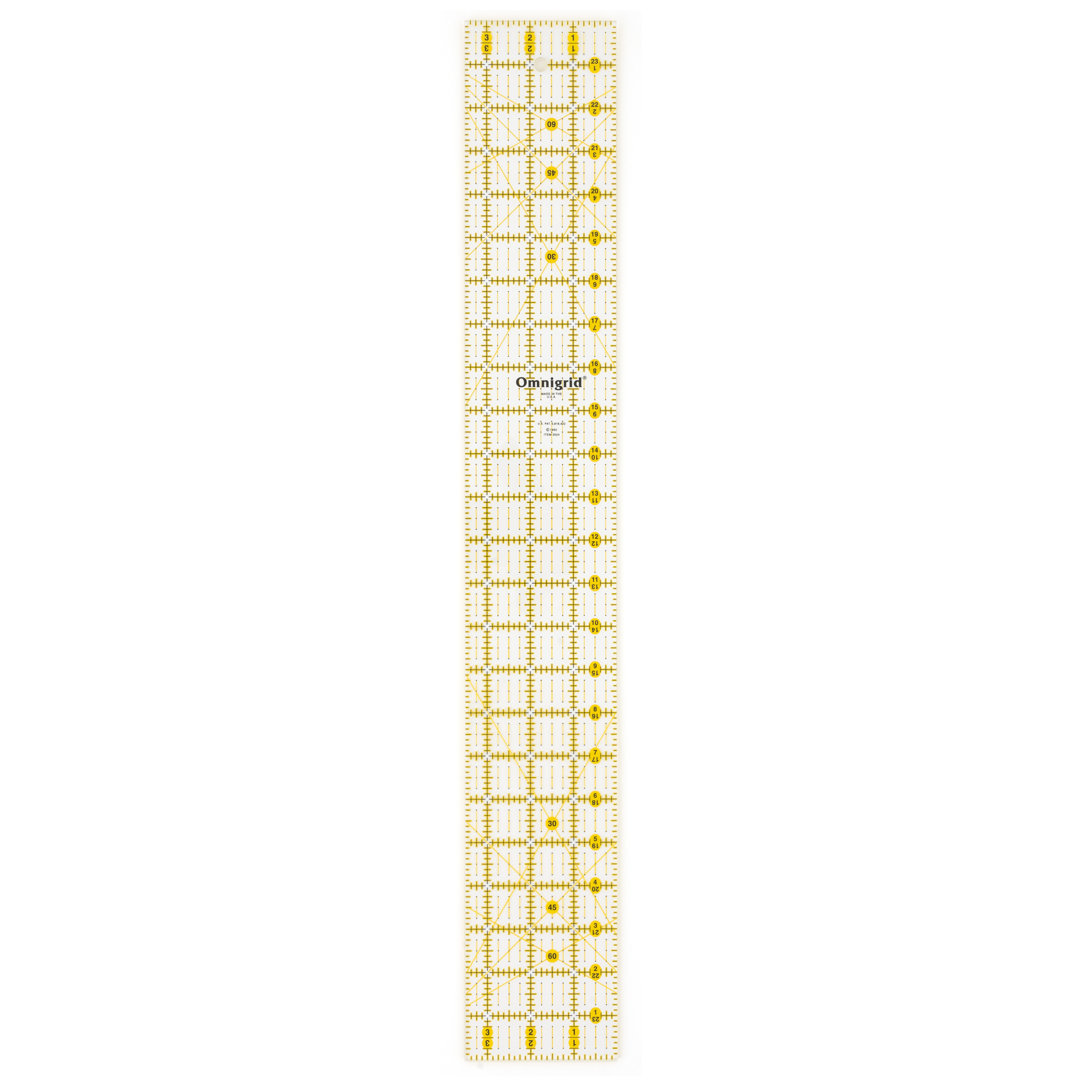 Omnigrid 3-1/2" x 24" Rectangle Quilting and Sewing Ruler Omnigrid