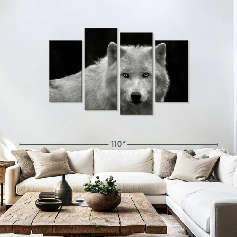 Phantom Wolf, 48" H x 75" W