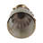 Home Modern Glass Hurricane Candle Holder with Metal Sculpted Leaf Stand - Decorative Pillar Candlestick Holder for Entryway Tabletop - White & Gold-106920315
