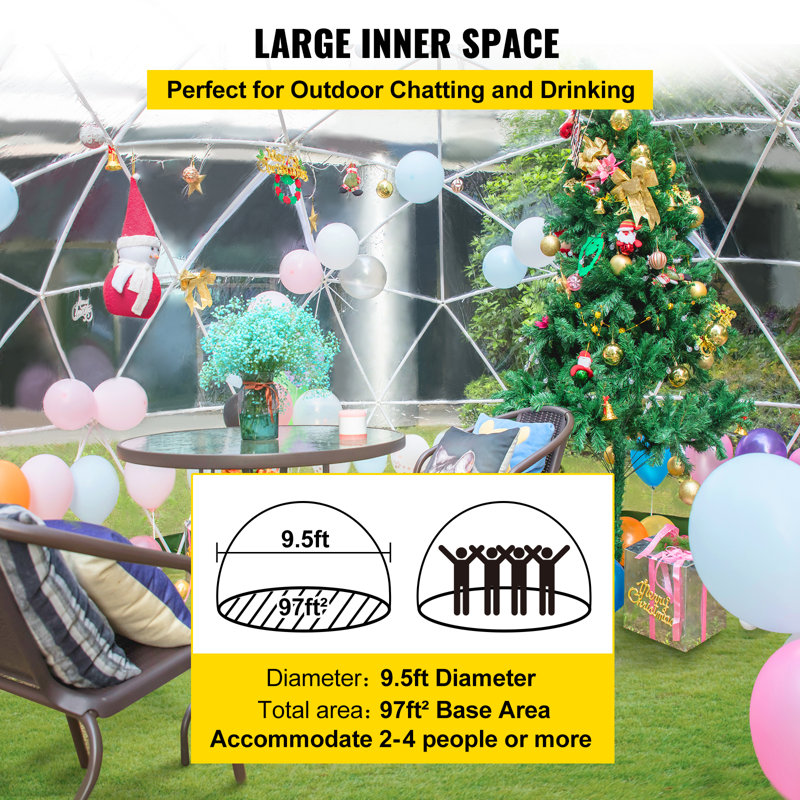 9.5' W x 9.5' D Hobby Greenhouse