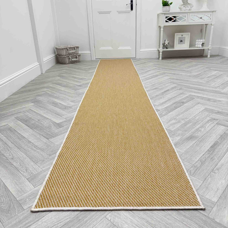 Runner Solid Colour Flatweave Area Rug, Runner 60 x 210 cm