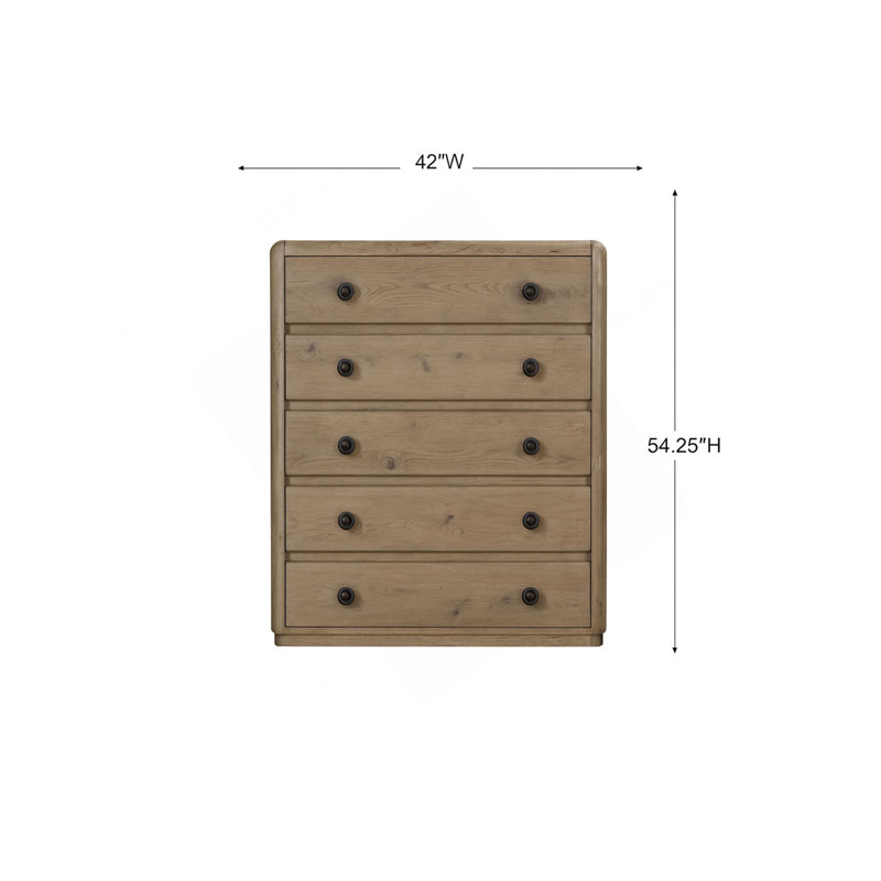 Commode en chêne noueux anglais