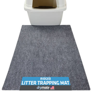 Corner Cat Litter Trapping Mat For Less Waste & Clean 29 x 29 Double  Layer