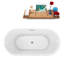 1501.1mm x 718.8mm Soaking Acrylic Bathtub-144486902