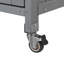 Chariot de barbecue mobile avec abattant pliable-124639169