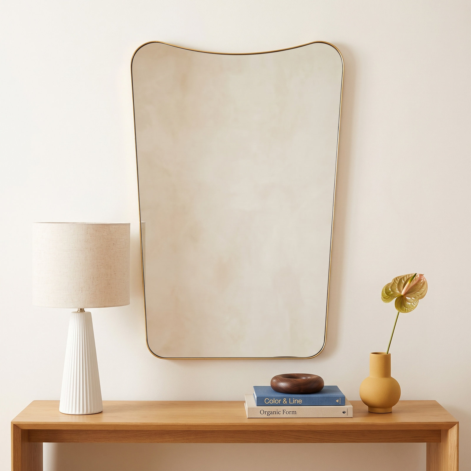 Adna Metal Curved Wall Mirror