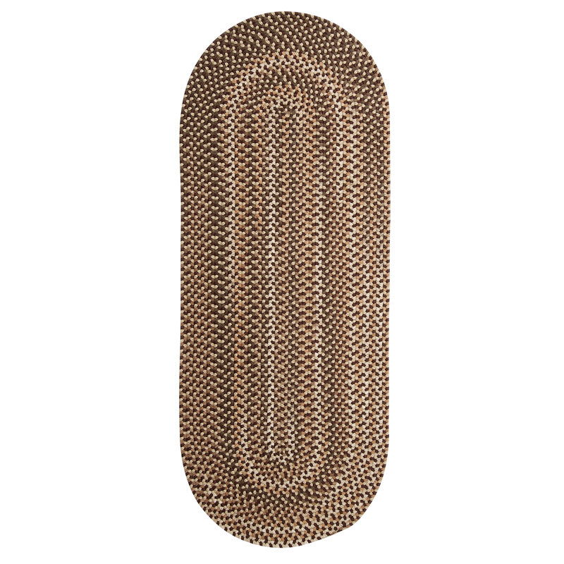Tapis réversible Ferid - brun, Ovale 2 pi x 11 pi