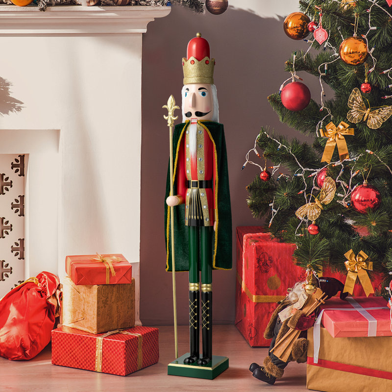 42'' H Hand-painted Wood Soldier Nutcracker