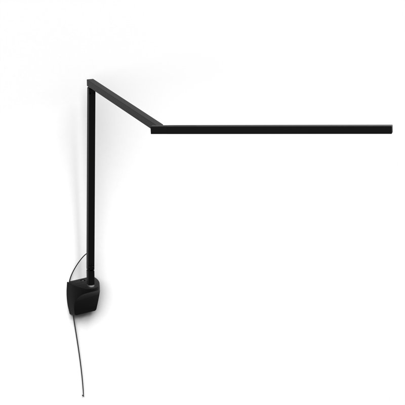 Lampe de bureau à DEL Z-Bar PRO Gen 4 avec fixation murale, Noir mat, H 15,8 po x l 32 po x P 2,8 po