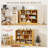 3-Tier Open Bookcase 8-Cube Floor Standing Storage Shelves-2071090750
