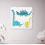 « dino trio », peinture sur toile tendue-1496436080
