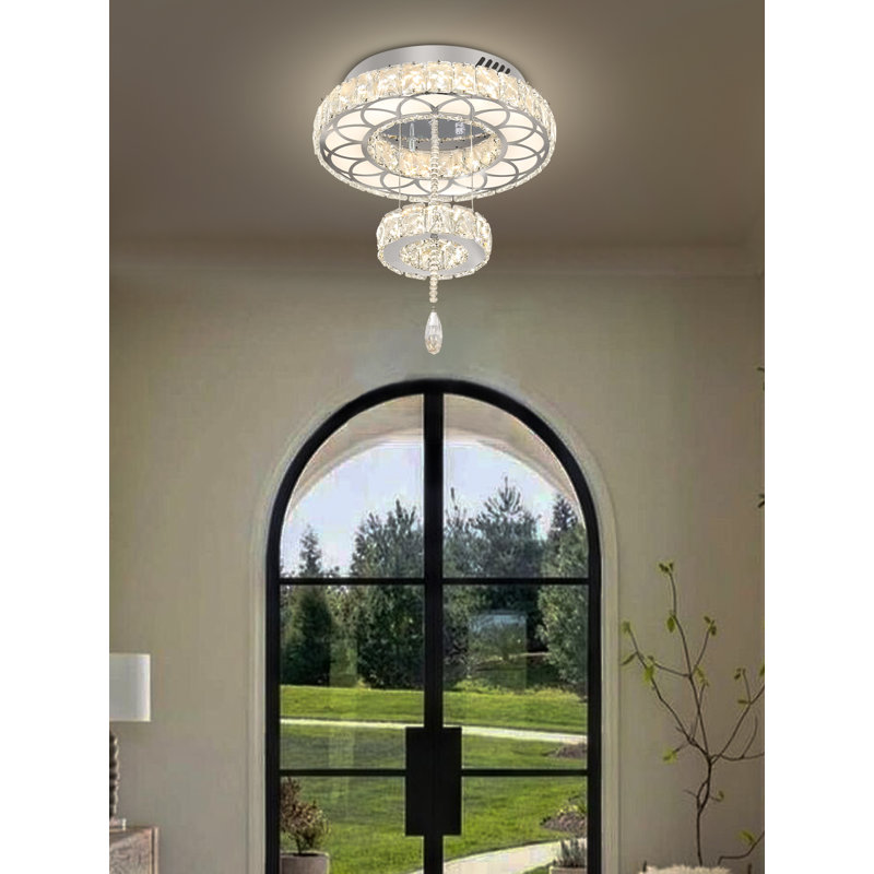 Nnamdi LED Flush Mount Ceiling Light for Hallway Bedroom Kitchen Entryway 11.8In