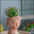 Visage Head Bust Planter Home Wall Planter