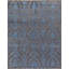 Damask Area Rug in Blue