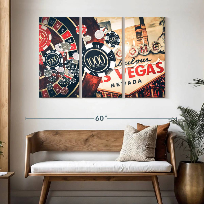 Nicci Las Vegas Roulette, H 32 po x l 50 po