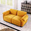Longueur de 68,5 po, canapé modulaire tendance, structure en fer, canapé en chenille, jaune, convient au salon, à la chambre à coucher-125543566