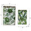 Ensemble de 2 boîtes de rangement de livres botaniques décoratives - Design empilable multi-tailles avec motif de feuilles vertes tropicales, solution d'organisation de bureau à domicile de style rétro