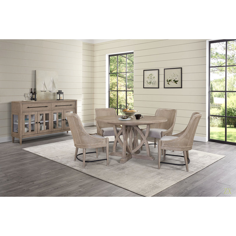 Buffet Power Raedy avec portes d'armoire en verre