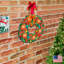 Décoration murale suspendue de porte en bois figurine de noël