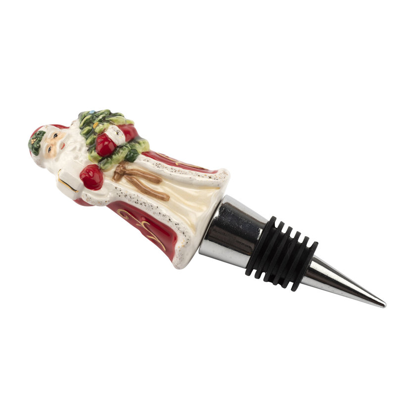 SPODE CHRISTMAS TREE SANTA BOTTLE STOPPER