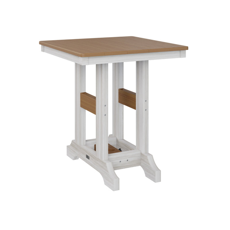 Garden Classic Outdoor Square Dining Table, Kiwi Green, Seafoam