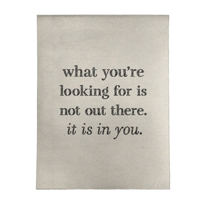 Quotes Chenille Indoor Rug