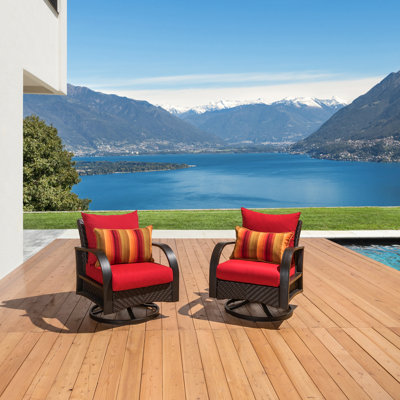 Chaise de patio en osier Kechia