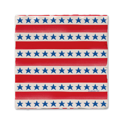 Sous-verre simple à carreaux Stars & Stripes Créez votre propre collection