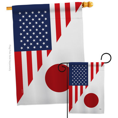 Double Sided 40'' H x 28'' W Polyester Flag Set