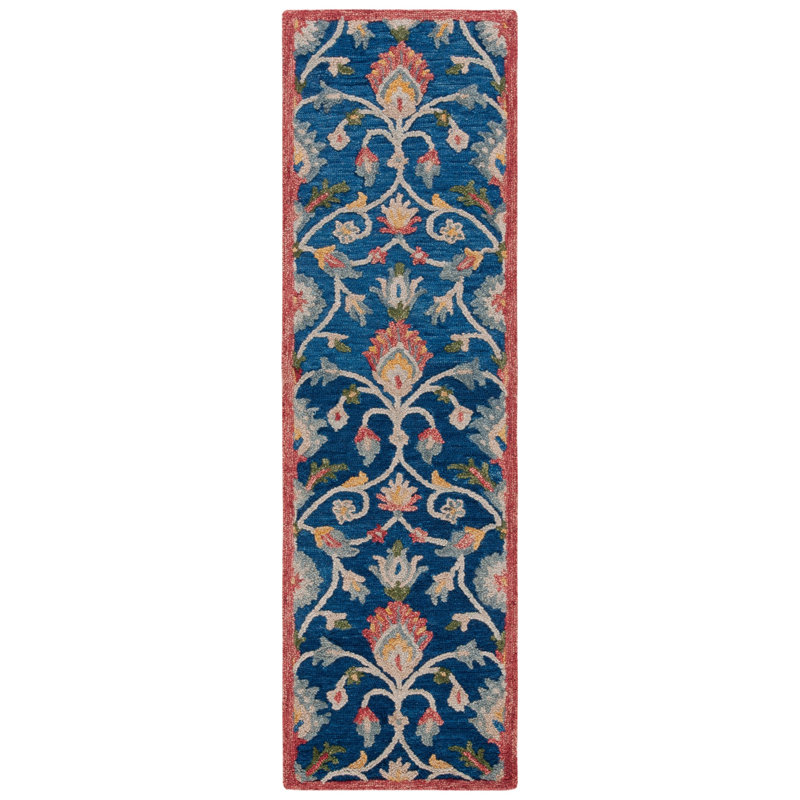 Joosep Hand Tufted 0.8 Wool 0.2 Cotton Oriental Rug, Runner 2'3" x 8'